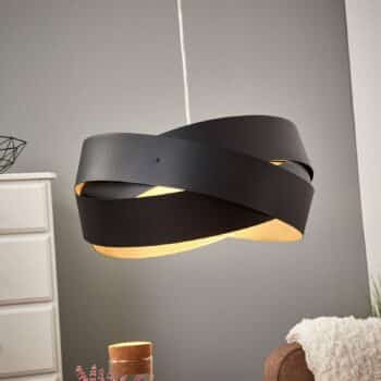 Závesná lampa Tornado, Ø 40 cm, čierna - Image 3