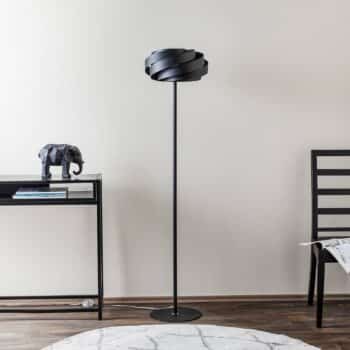 Stojaca lampa Vento v čiernej farbe - Image 2
