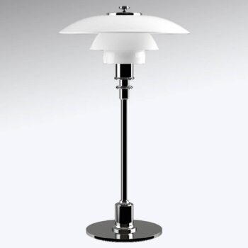 Louis Poulsen PH 2/1 stolná lampa, chróm s leskom - Image 2