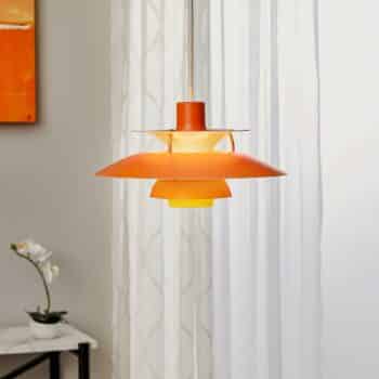 Louis Poulsen PH 5 Mini – závesná lampa, oranžová - Image 2