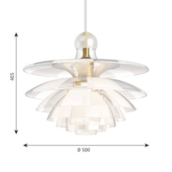 Louis Poulsen PH Septima závesná lampa sklo Ø 50cm - Image 2