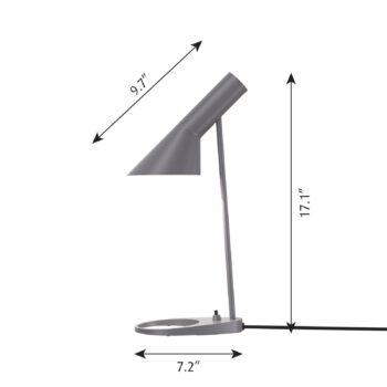 Louis Poulsen AJ Mini stolová lampa, tmavosivá - Image 2