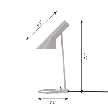 Louis Poulsen AJ Mini stolová lampa, svetlosivá - Image 2