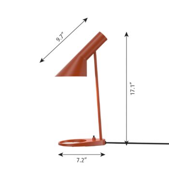 Louis Poulsen AJ Mini stolová lampa hrdzavočervená - Image 2