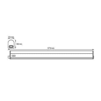 LEDVANCE Batten LED podskrinková lampa 60cm 3.000K - Image 2