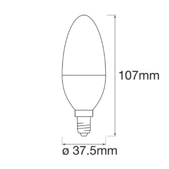 LEDVANCE SMART+ WiFi E14 5W sviečka RGBW 3 kusy
