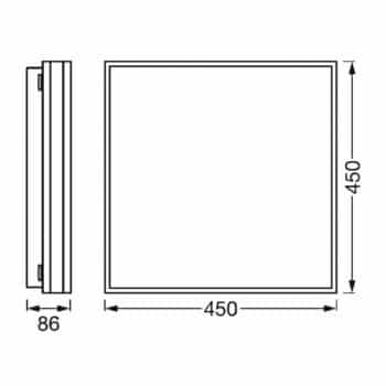 LEDVANCE SMART+ WiFi Orbis Magnet biela, 45x45 cm - Image 2
