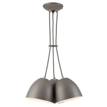 Závesná lampa Atlantik 3-pl. viazaná striebro - Image 2
