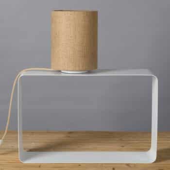 Stolná lampa N°15 Perlbohne, tienidlo kávové vrece - Image 2
