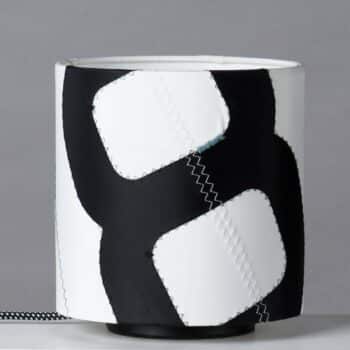 Stolná lampa Heimathafen plachtovina biela/čierna - Image 2