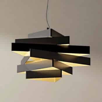 Abstraktná závesná lampa Miles s trojuholníkmi - Image 3
