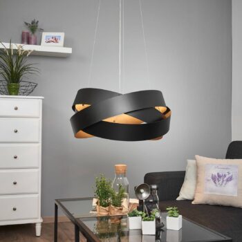 Závesná lampa Pura v čiernej - Image 3