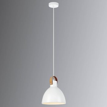 Závesná lampa Eagle, kovové tienidlo Ø 22cm biela - Image 2