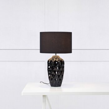 Stolná lampa Angela, čierna - Image 2