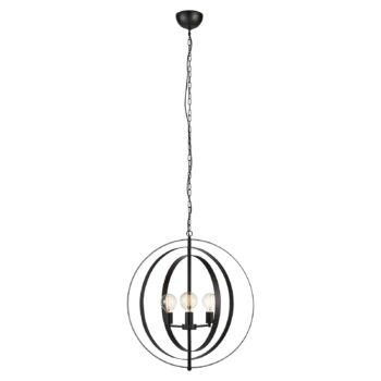 Závesná lampa Orbit, čierna - Image 2