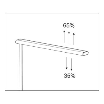 Stojaca LED lampa MAULjet, biela - Image 2