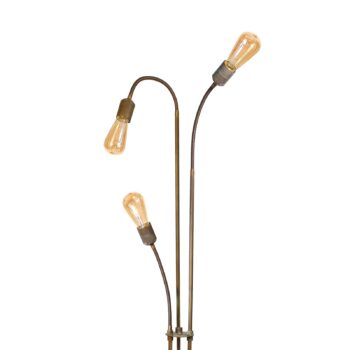 Stojaca lampa Allen antická mosadz 3-plameňová - Image 4