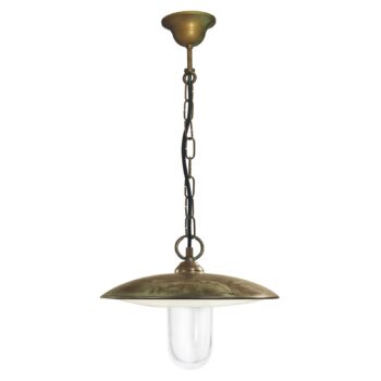 Závesná lampa Golfo mosadz starožitná/číra - Image 2