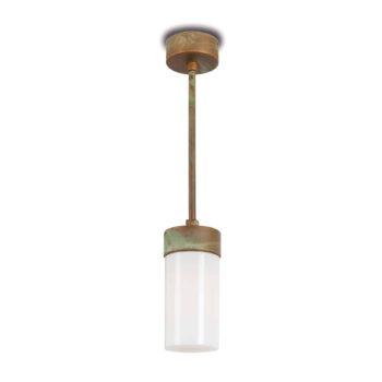 Závesná lampa Silindar 3358 mosadz/opál