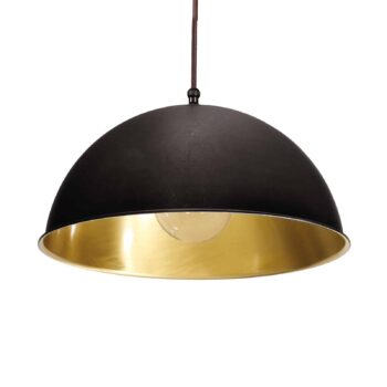 Závesná lampa Circle zlatá/čiernená mosadz Ø25 cm