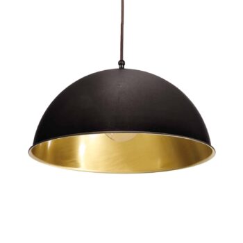 Závesná lampa Circle zlatá/čiernená mosadz Ø30cm