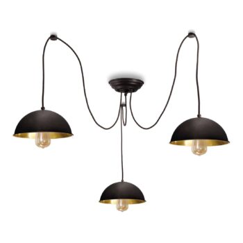 Závesná lampa Circle 3248.3L, 3-pl. čiernená