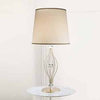 Stolná lampa ANOUK slonovinovej farby