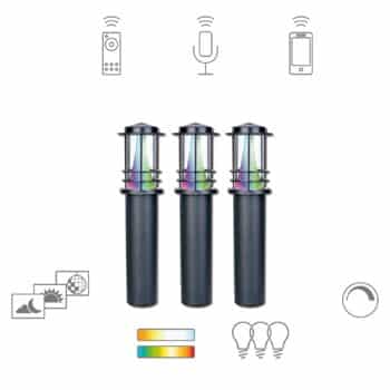 Müller Licht tint Petunia chodníkové LED 3 ks