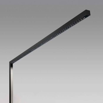 Stojaca LED lampa Lens 3 000 K čierna