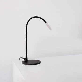 Zhoom stolová LED lampa 3 000 K hlava biela matná