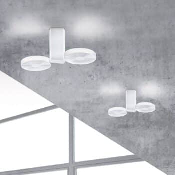 ICONE Cidi – stropné LED svietidlo, biele - Image 4