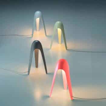 Martinelli Luce Cyborg – stolná LED lampa, sivá - Image 2