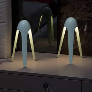 Martinelli Luce Cyborg – stolná LED lampa modrá - Image 2