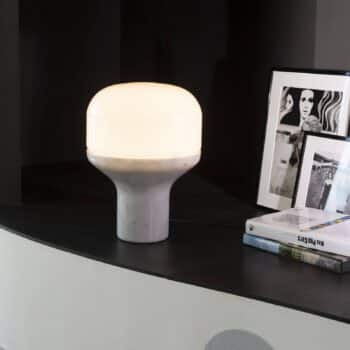 Martinelli Luce Delux stolná 43 cm mramor biela - Image 2