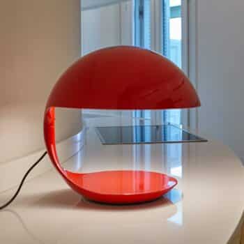 Martinelli Luce Cobra – retro stolná lampa červená - Image 2
