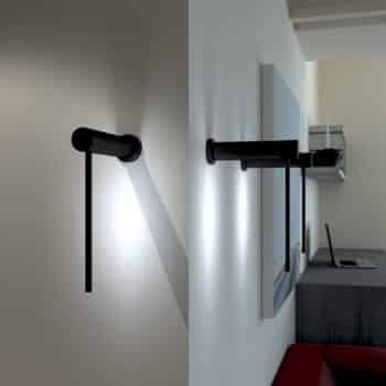 Martinelli Luce Mosca nástenné LED 20 cm čierne - Image 2