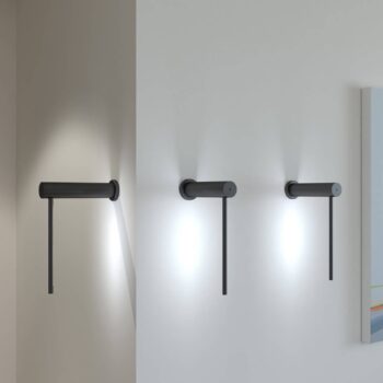 Martinelli Luce Mosca nástenné LED 20 cm čierne