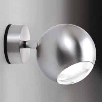 Milan Bo-La nástenná lampa, okrúhly držiak, nikel