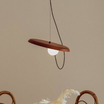 Milan Wire závesná lampa Ø 38 cm medená metalická - Image 2