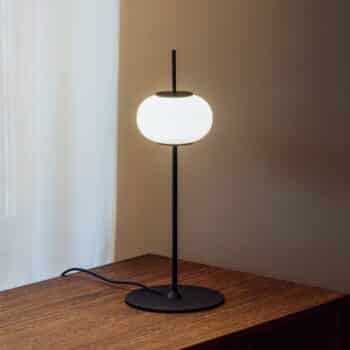 Milan Astros stolná lampa, sklenené tienidlo opál - Image 2