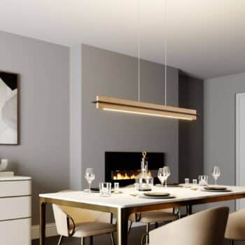 Rothfels Lexa závesné LED, dub/čierne 118 cm - Image 2