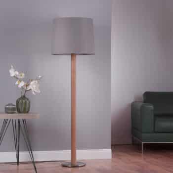 Lucande Elif stojaca lampa plsť valec dub prírodný - Image 4