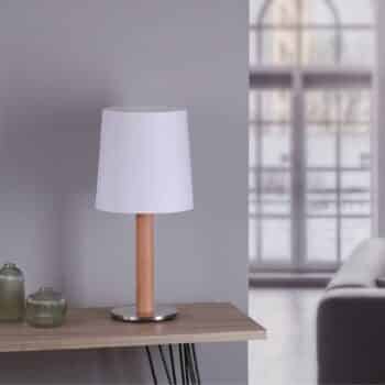 Rothfels Elif stolná lampa biela valec dubprírodný - Image 2