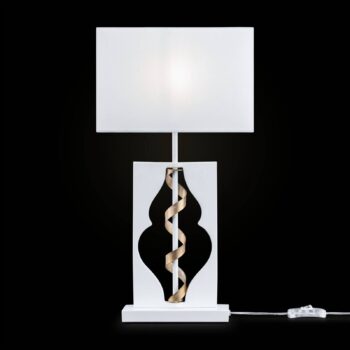 Stolná lampa Intreccio, biela - Image 3