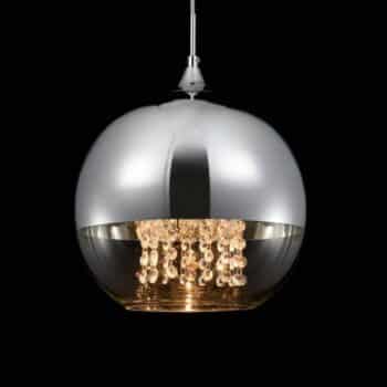 Závesná lampa Fermi s krištáľovým závesom Ø 30 cm - Image 3