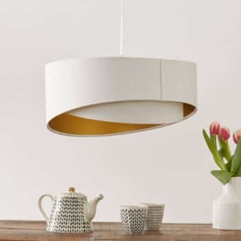 Dvojfarebná závesná lampa Chloe vrstvený vzhľad - Image 4