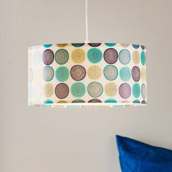 S moderným motívom potlačená závesná lampa Aqua - Image 3