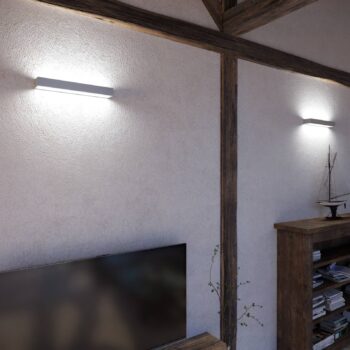 Nástenné LED svetlo Mera, šírka 40 cm hliník 4000K