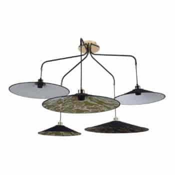 MARKET SET Gatsby závesná lampa 5-pl., viacfarebná - Image 2