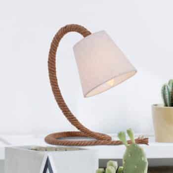 Stolná lampa Rope textilné tienidlo prírodné lano - Image 3